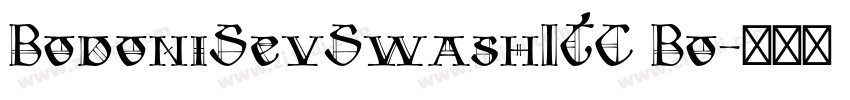 BodoniSevSwashITC Bo字体转换